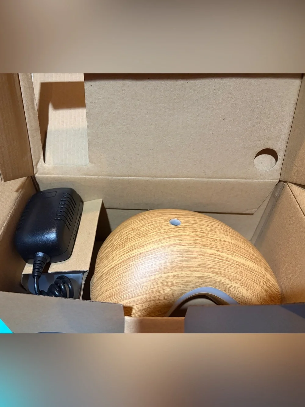 GX Diffuser GX-14K Cashew Nut Shape Aroma Diffuser, Light Wood Grain, Electric